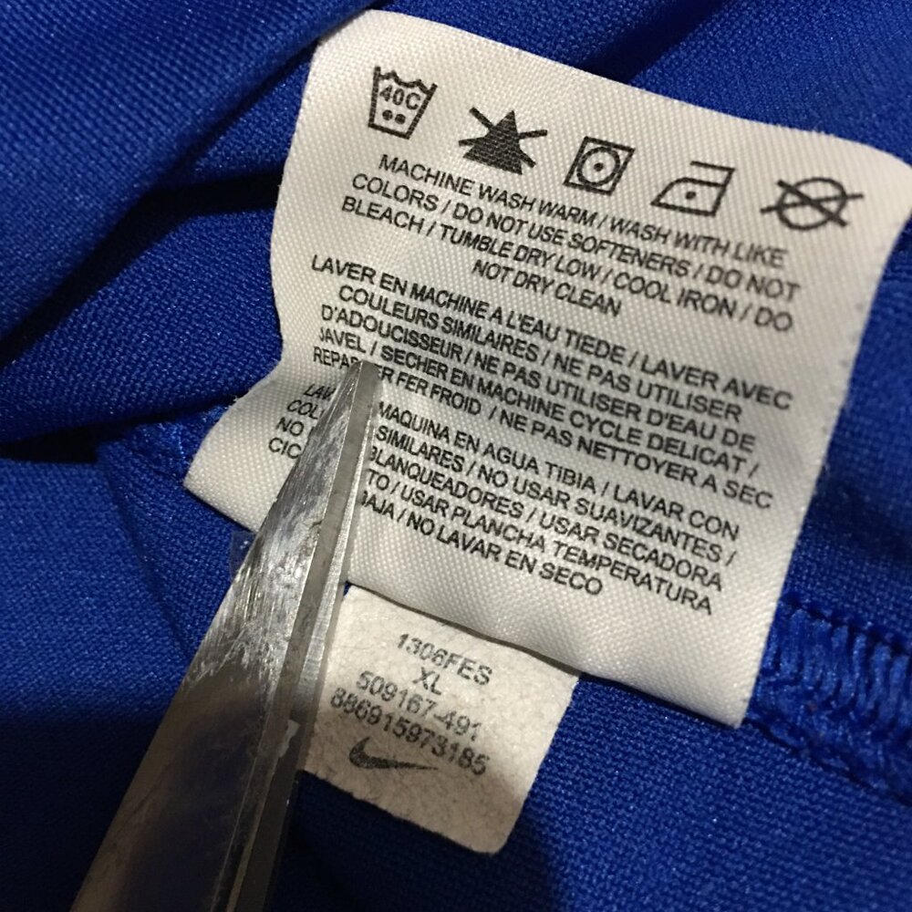 Nike Golf Polo Shirt Size XL Dri Fit Mens Blue Embroidered - Picture 8 of 11